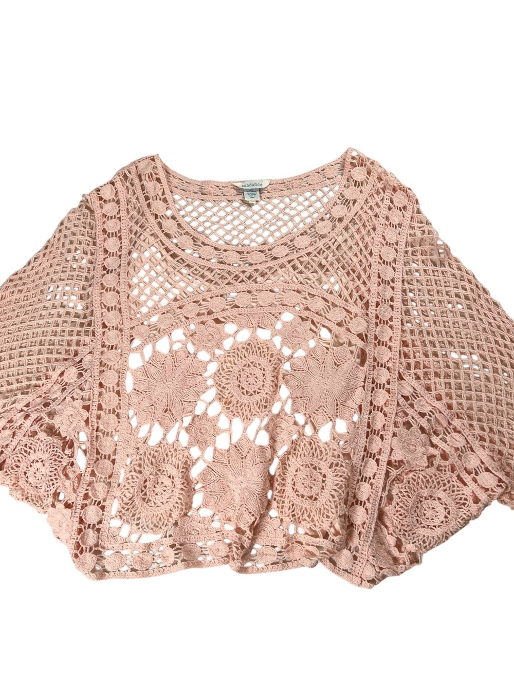 Sundance Crochet Lace Pullover Oversized Top Size XL - Picture 5 of 16